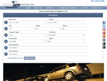 Tablet Screenshot of globalautotransportation.com